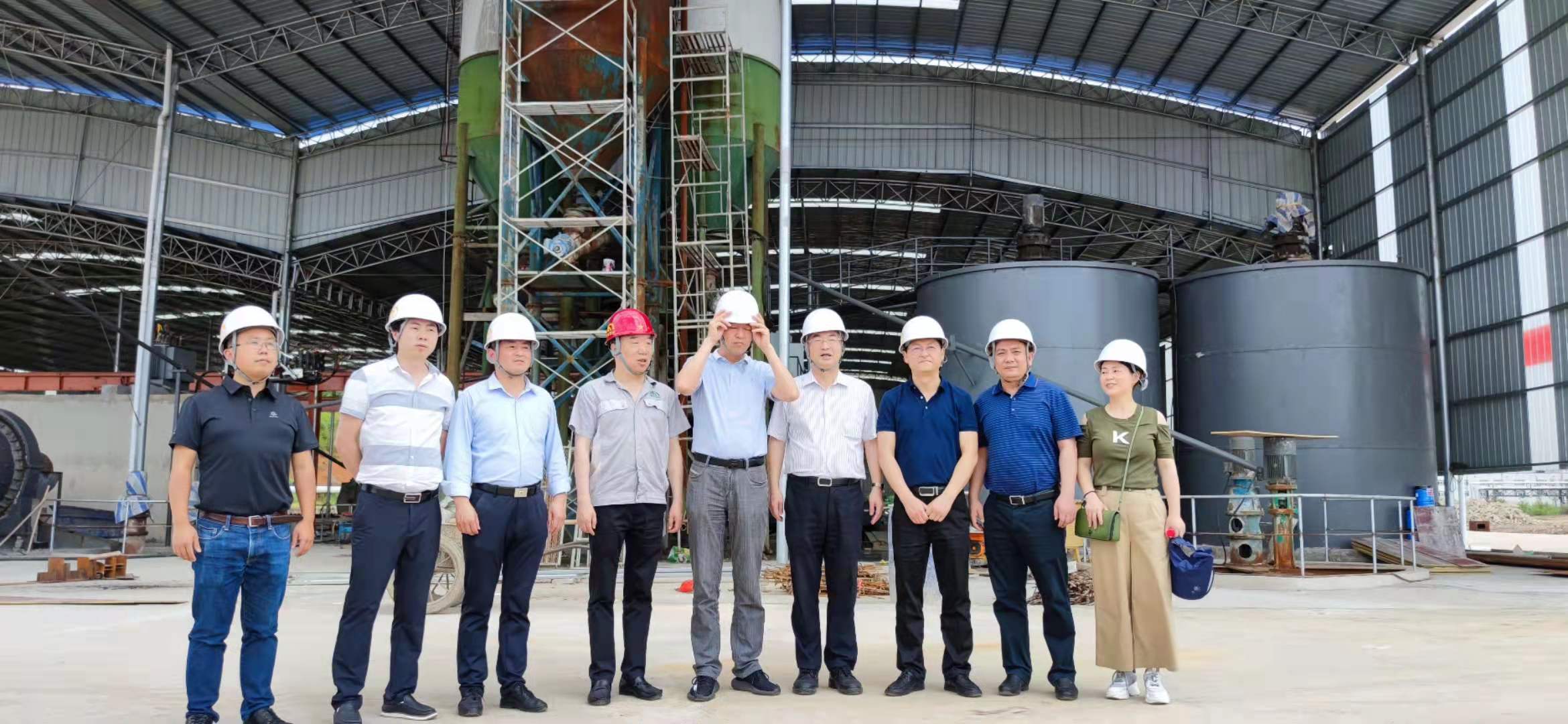 省監委省科技廳聯合檢查組到能礦錳業調研錳渣循環利用項目